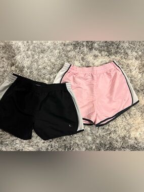 Danskin Pink and Black Athletic Shorts- 2 Pieces
